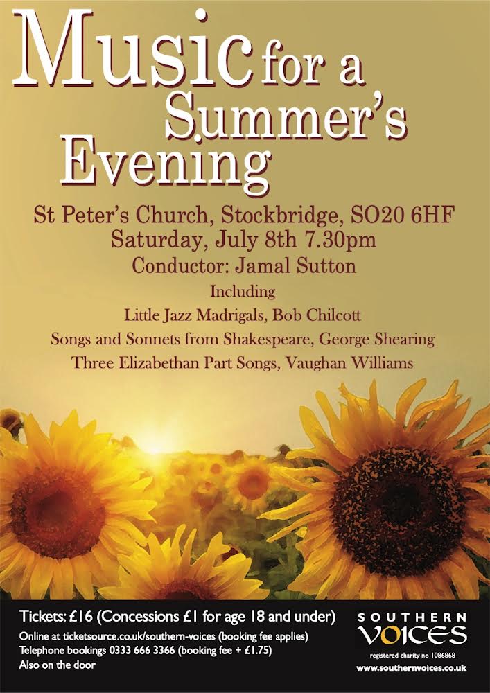 Our next concert - Music for a Summer's Evening on 8th July 2023